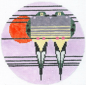 Lovey Dovey Round Canvas - KC Needlepoint