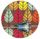 October Mania Round Canvas - KC Needlepoint