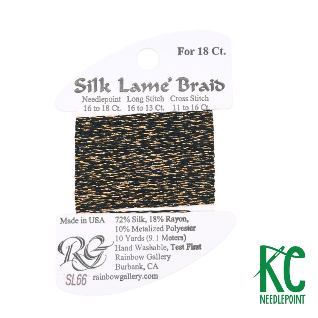Silk Lamé Braid SL66 Antique Gold - KC Needlepoint
