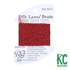 Silk Lamé Braid SL08 Red - KC Needlepoint