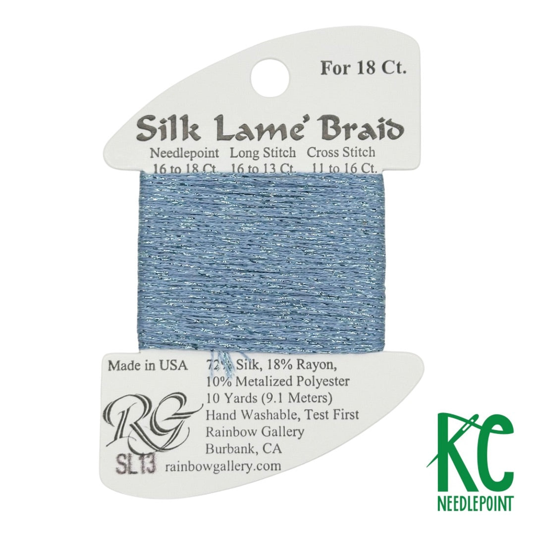 Silk Lamé Braid SL13 Sky Blue - KC Needlepoint