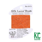 Silk Lamé Braid SL30 Orange - KC Needlepoint