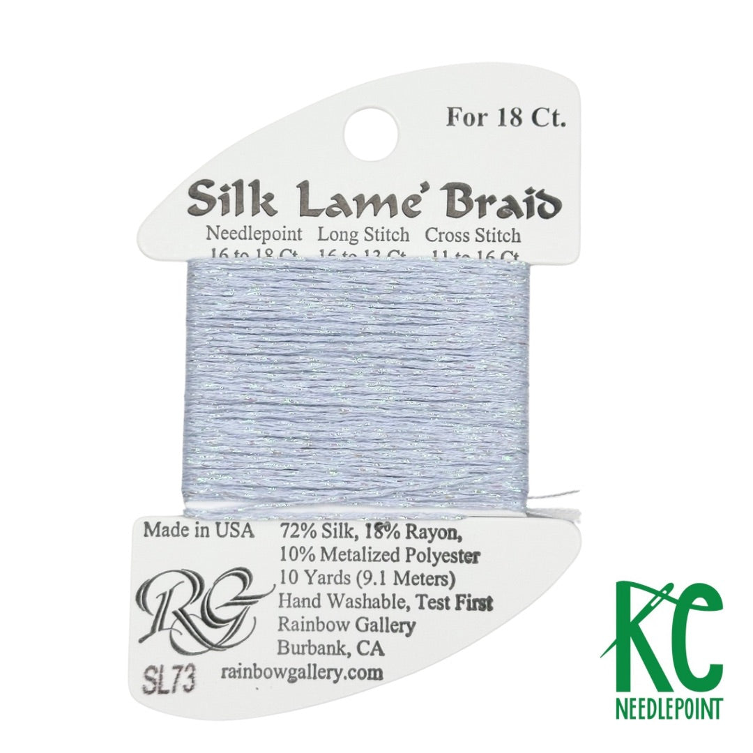 Silk Lamé Braid SL73 Lavender Blue - KC Needlepoint