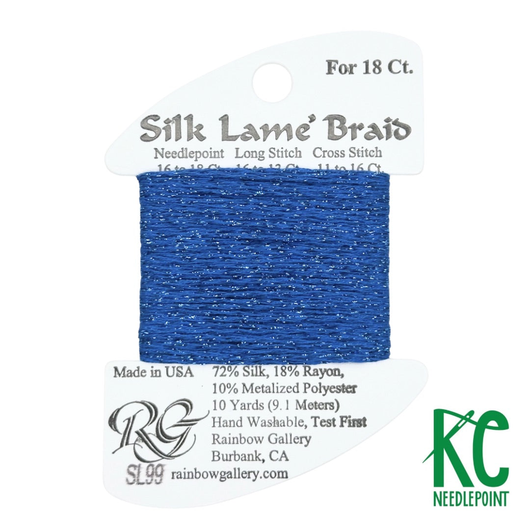 Braidページ Silk Lamé Braid SL99 Classic Blue – KC Needlepoint