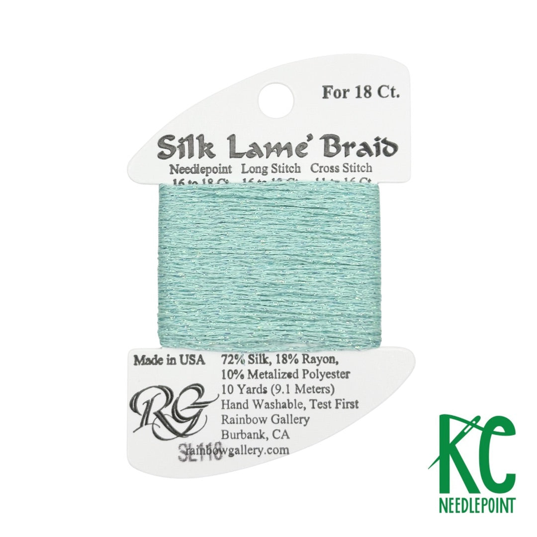 Silk Lamé Braid SL118 Sea Spray - KC Needlepoint
