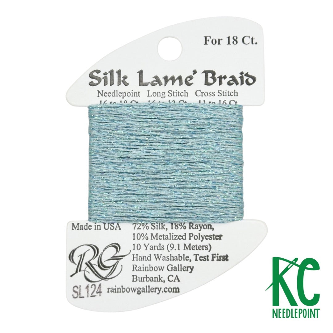 光　オースチンリード Silk Lamé Braid SL124 Blue Glow – KC Needlepoint