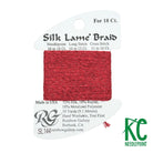 Silk Lamé Braid SL144 Christmas Red - KC Needlepoint