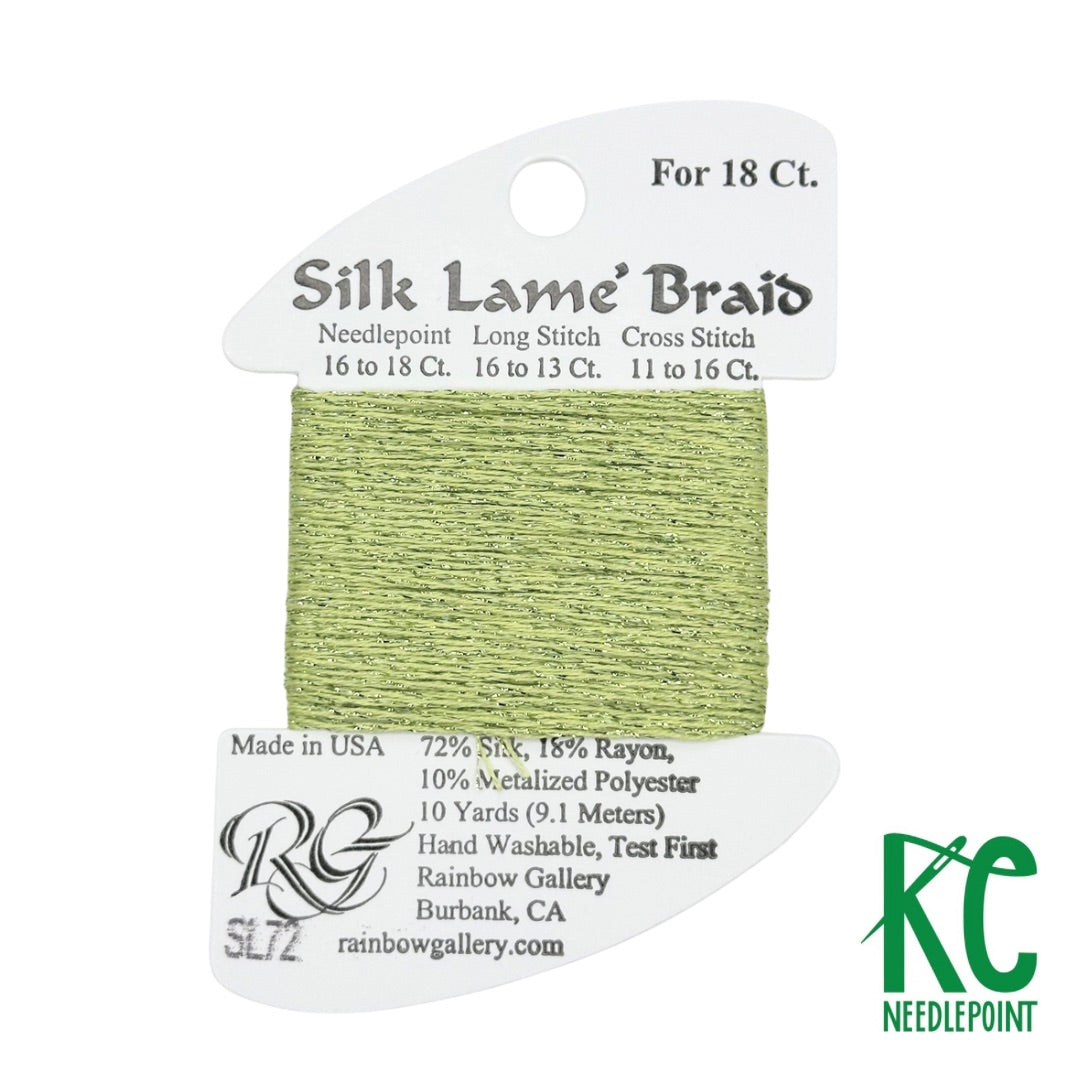 Silk Lamé Braid SL72 Lite Chartreuse – KC Needlepoint