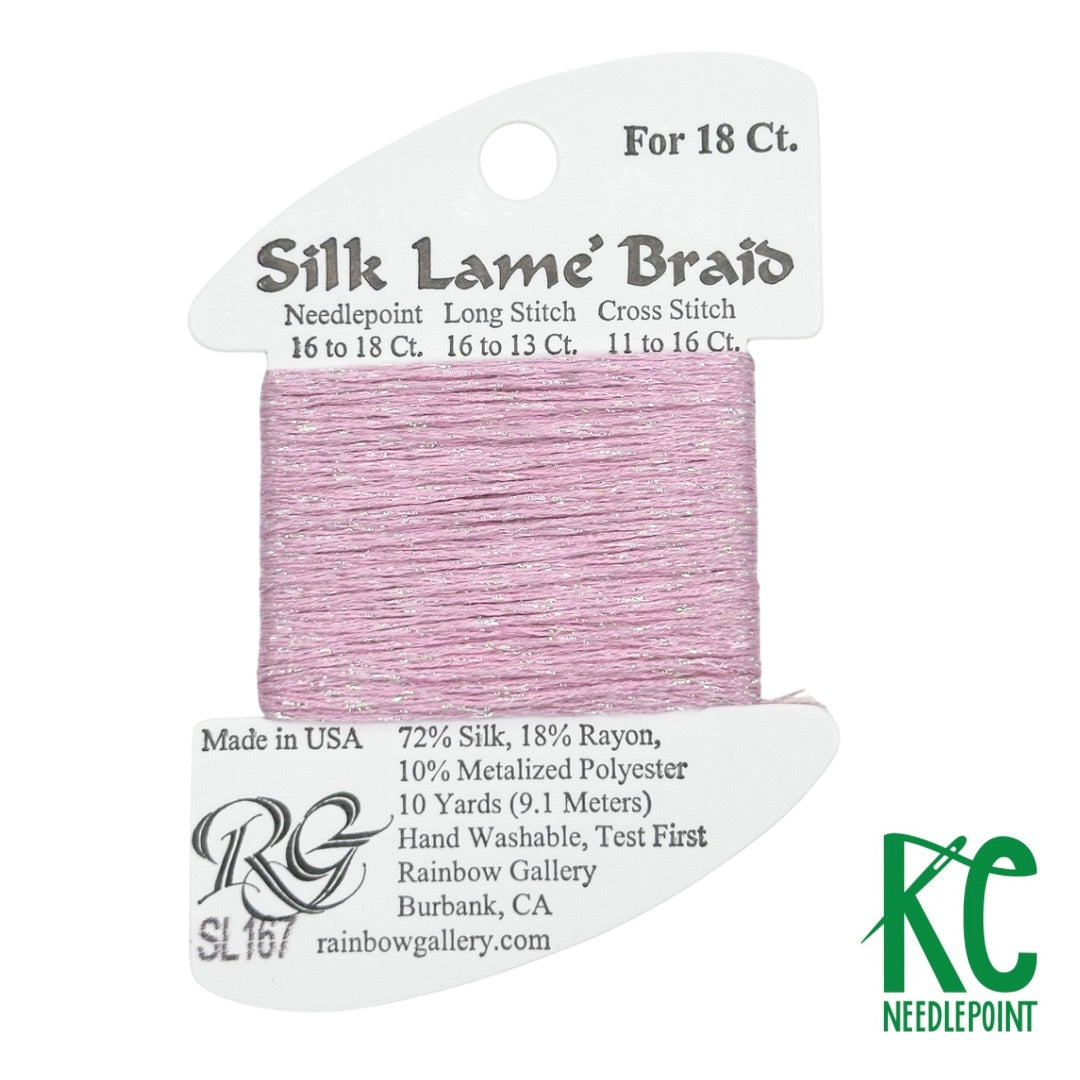 Silk Lamé Braid SL167 Pink Lady - KC Needlepoint