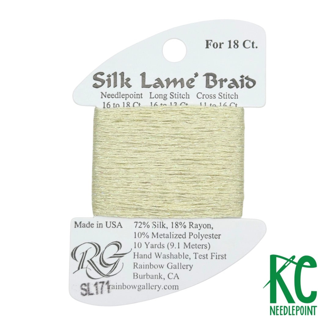 Silk Lamé Braid SL171 Mellow Yellow - KC Needlepoint