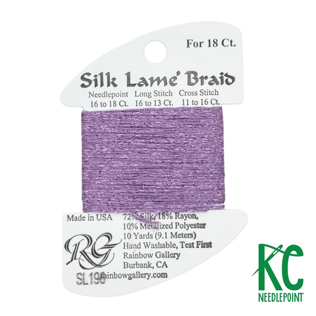 Silk Lamé Braid SL196 Orchid Mist - KC Needlepoint