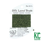Silk Lamé Braid SL37 Dark Avocado - KC Needlepoint