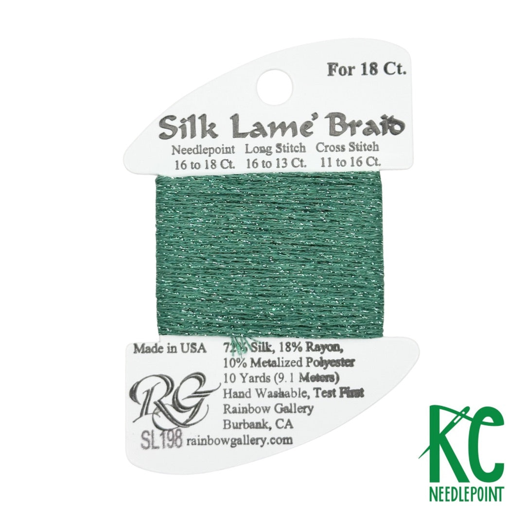 Silk Lamé Braid SL198 Wasabi - KC Needlepoint