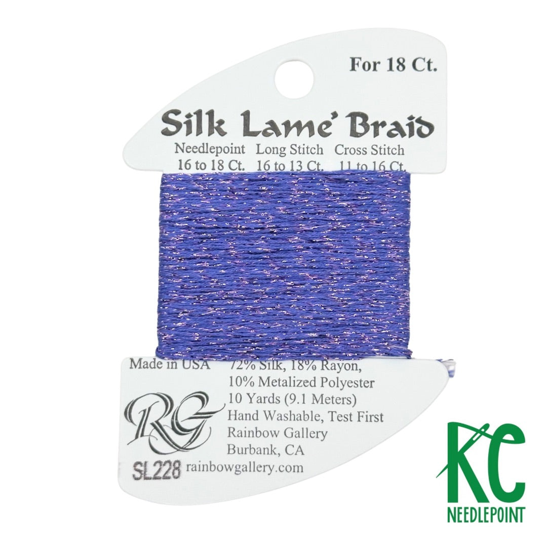 Silk Lamé Braid SL228 Passion Flower - KC Needlepoint