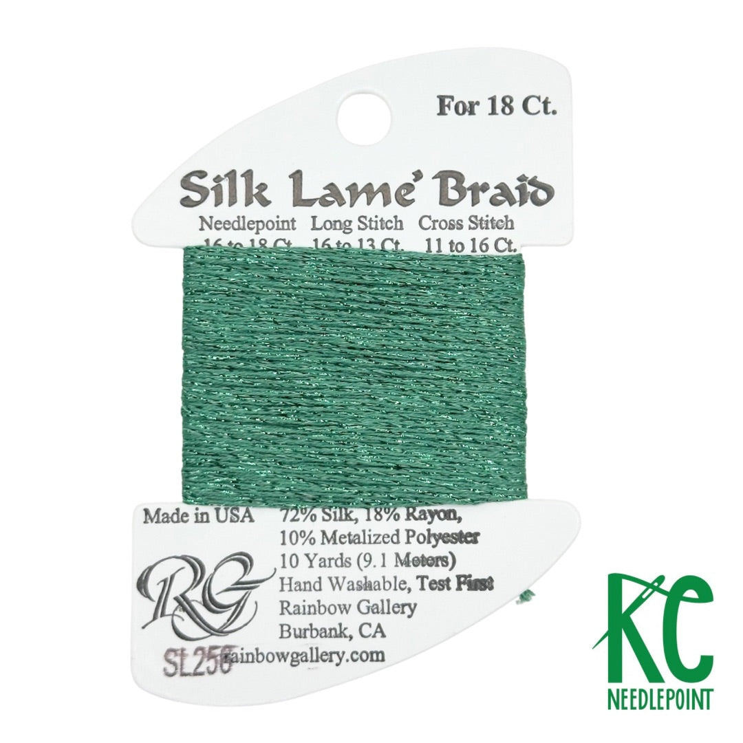 Silk Lamé Braid SL256 Desert Sage - KC Needlepoint