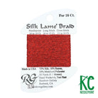 Silk Lamé Braid SL53 Crimson - KC Needlepoint