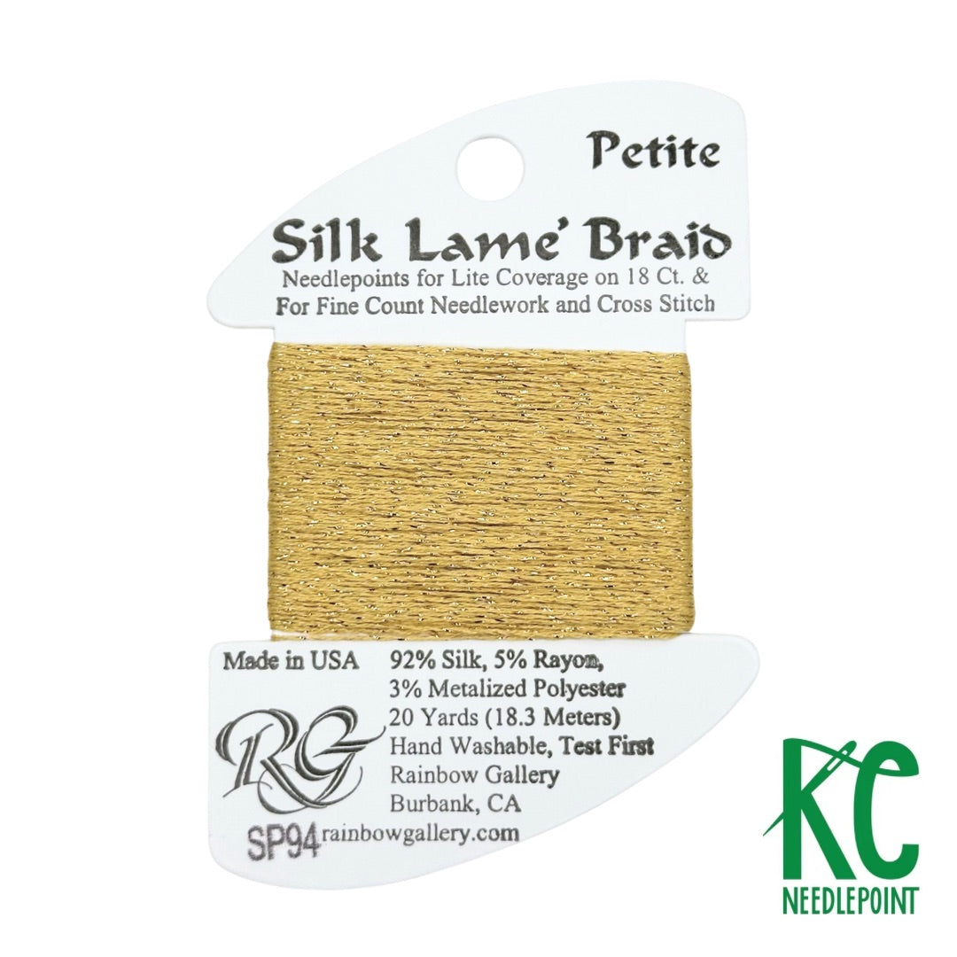 Petite Silk Lamé Braid SP94 True Gold – KC Needlepoint