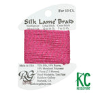 Silk Lamé Braid LB109 Medium Raspberry - KC Needlepoint