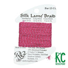 Silk Lamé Braid LB91 Dark Raspberry - KC Needlepoint