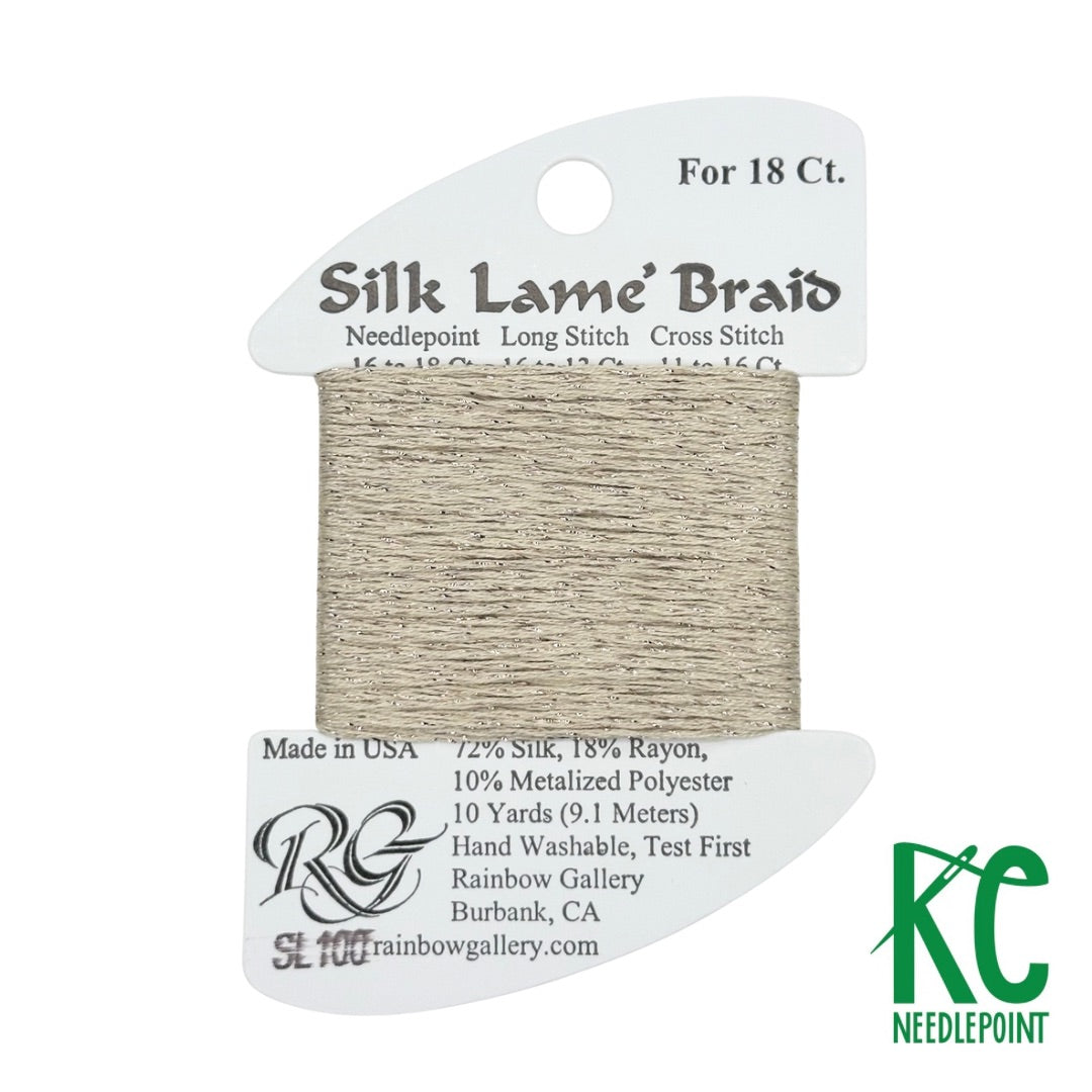 Silk Lamé Braid SL100 Sand – KC Needlepoint