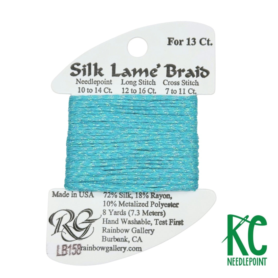 Silk Lamé Braid LB158 Capri - KC Needlepoint
