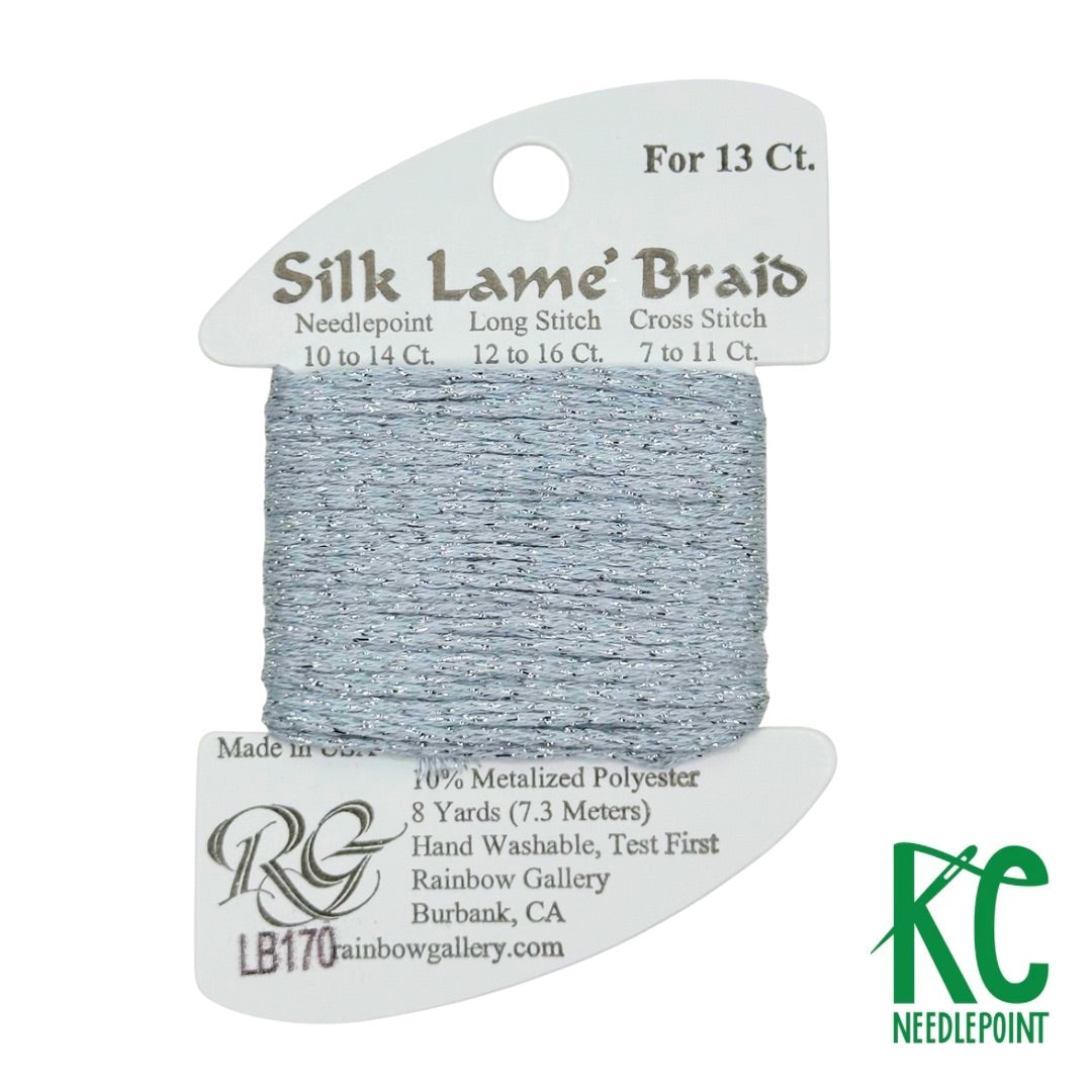 Silk Lamé Braid LB170 Blue Fog - KC Needlepoint