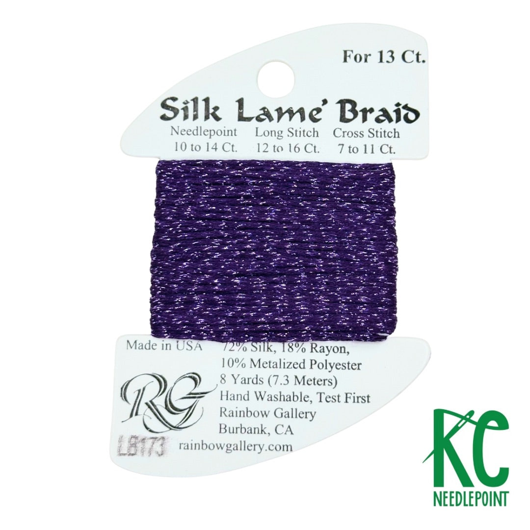 Silk Lamé Braid LB173 Pansy - KC Needlepoint