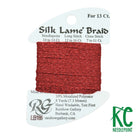 Silk Lamé Braid LB186 Fiery Red - KC Needlepoint