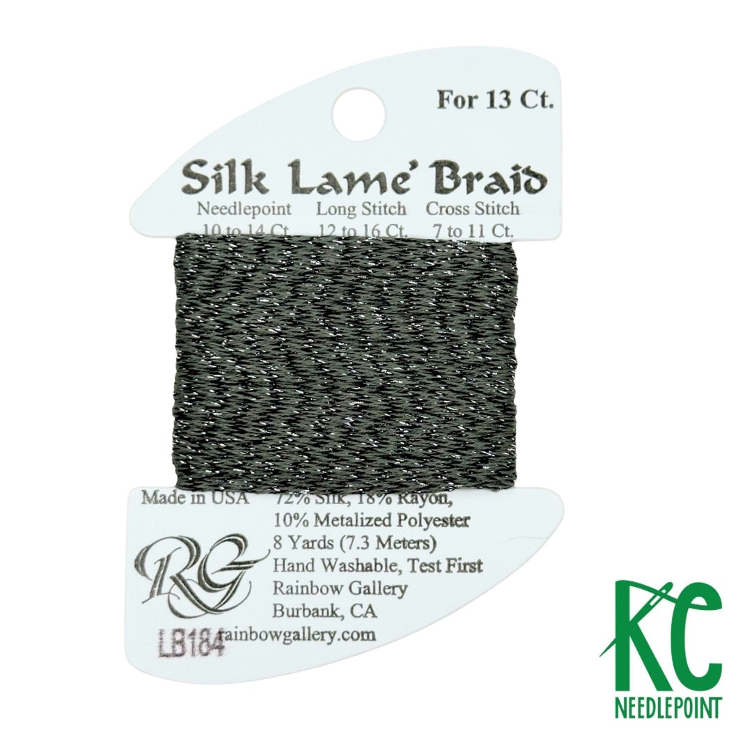 Silk Lamé Braid LB184 Pavement - KC Needlepoint