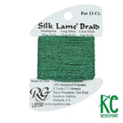 Silk Lamé Braid LB198 Green - KC Needlepoint