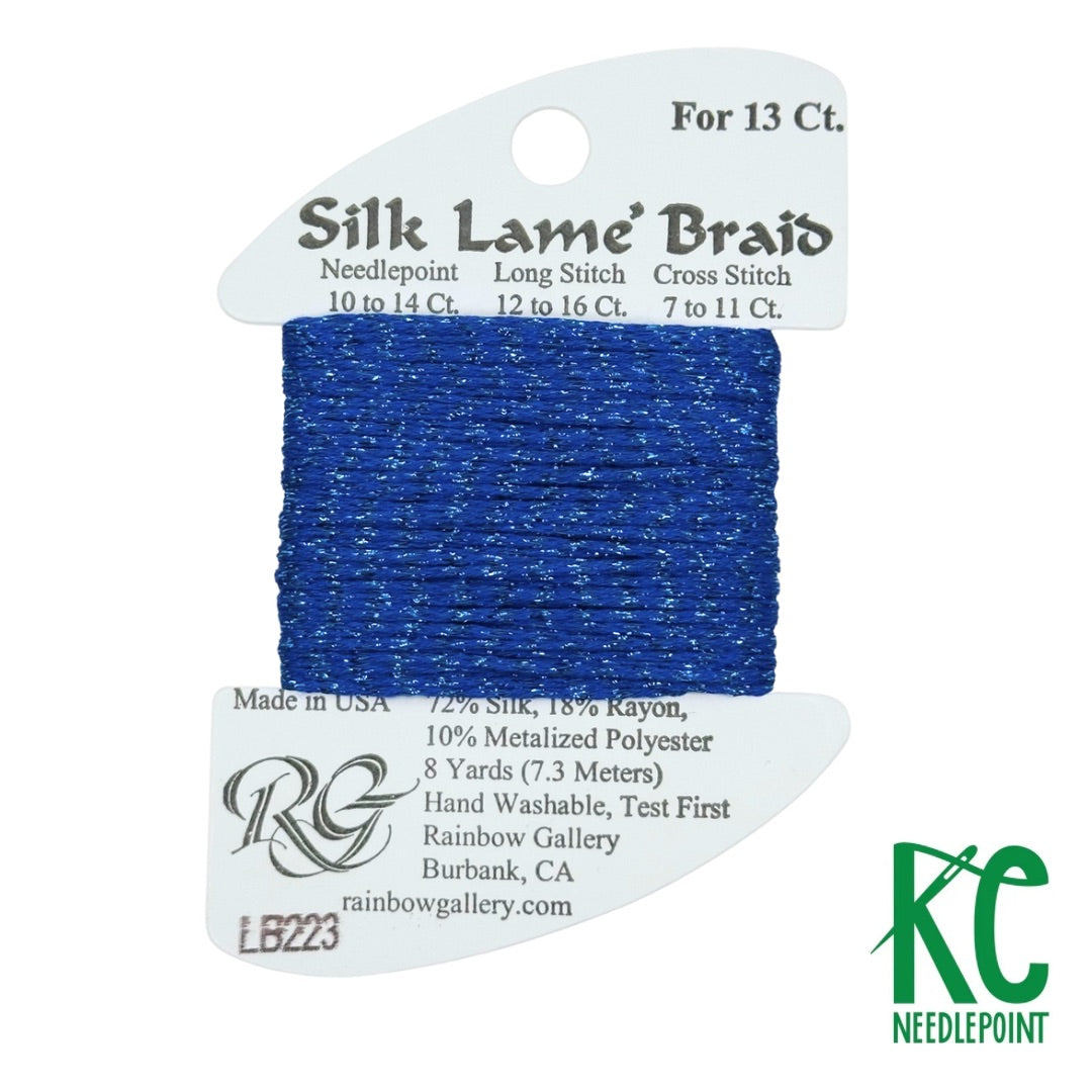 Silk Lamé Braid LB223 Crystal Blue - KC Needlepoint