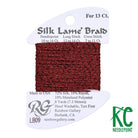 Silk Lamé Braid LB09 Dark Red - KC Needlepoint