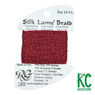 Silk Lamé Braid LB08 Red - KC Needlepoint