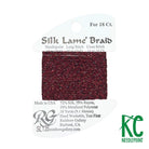 Silk Lamé Braid SL135 Red Sparkle - KC Needlepoint