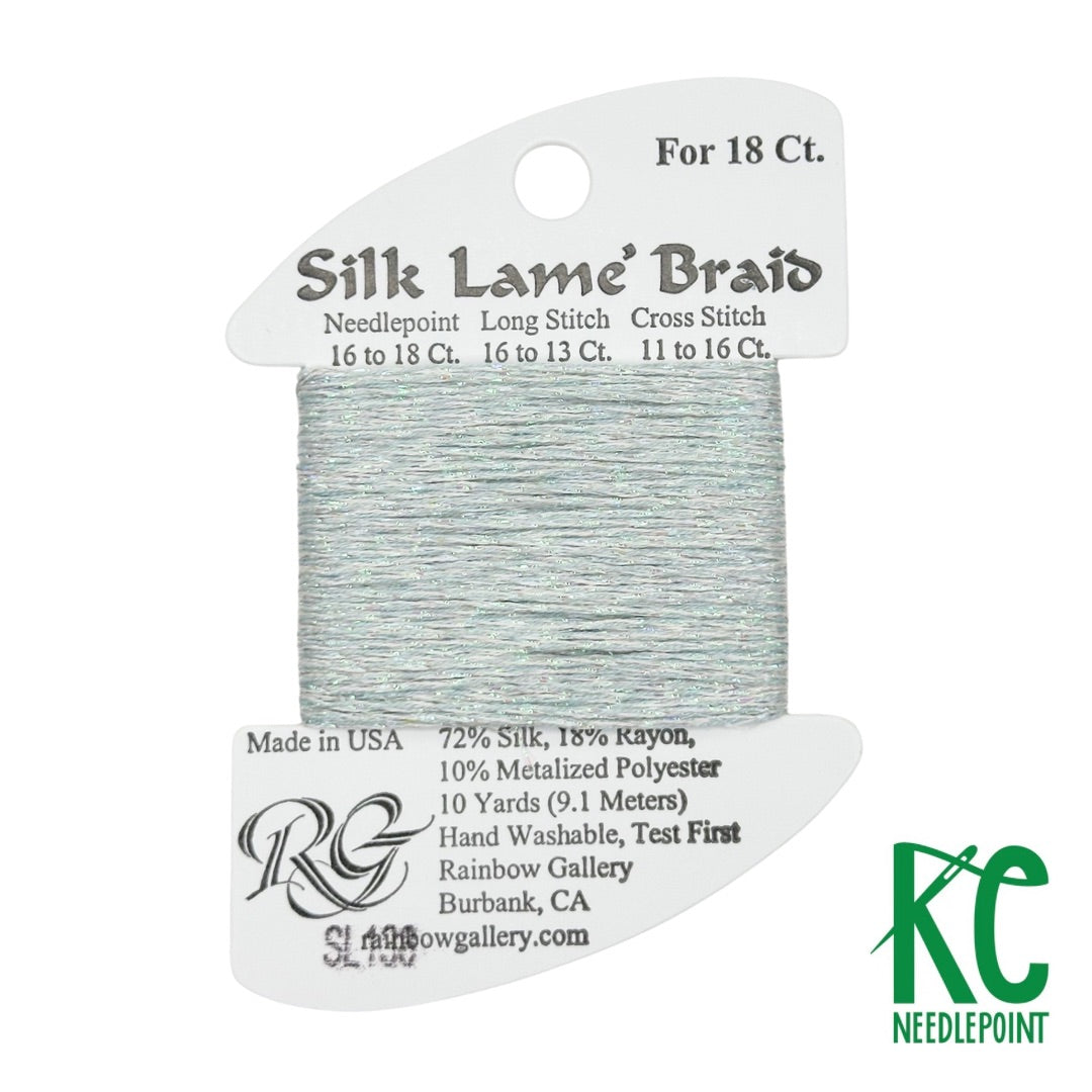 Silk Lamé Braid SL138 Glacier - KC Needlepoint