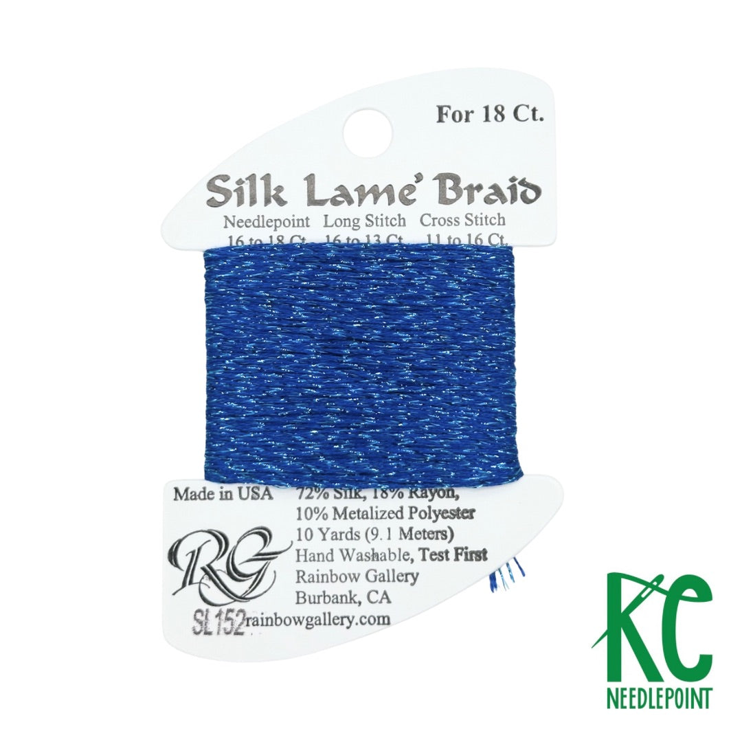 Silk Lamé Braid SL152 Hawaiian Blue - KC Needlepoint