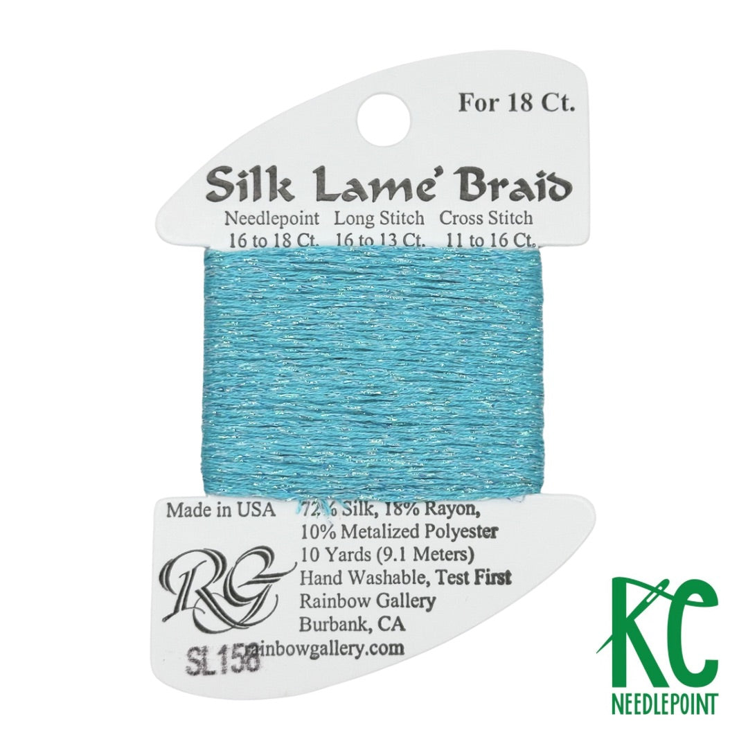 Silk Lamé Braid SL158 Capri - KC Needlepoint
