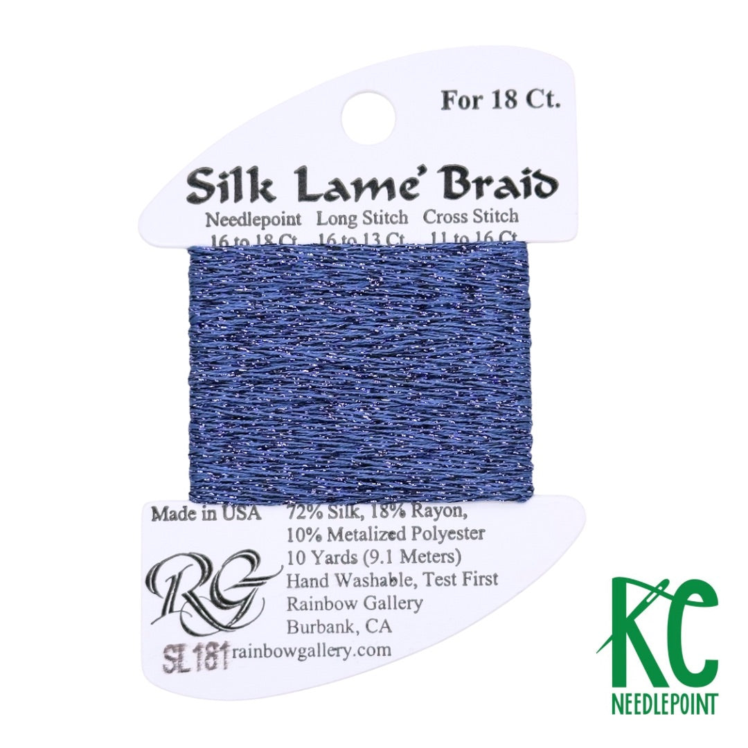 Silk Lamé Braid SL181 Hydrangea - KC Needlepoint