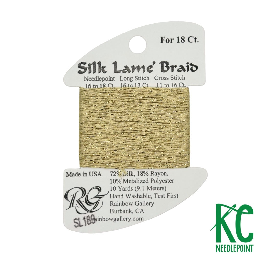 Silk Lamé Braid SL189 Banana Crepe – KC Needlepoint