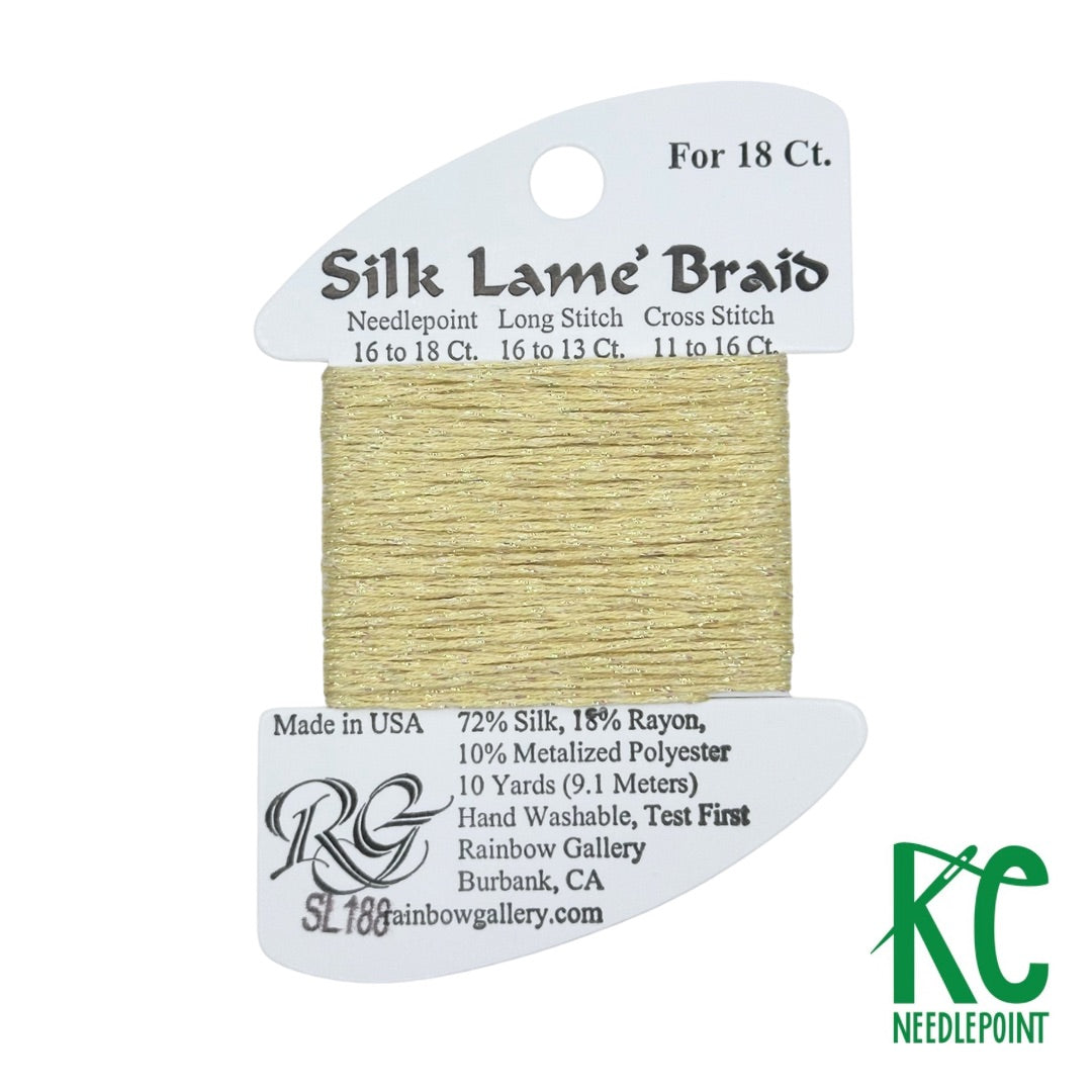 Silk Lamé Braid SL188 Vanilla – KC Needlepoint
