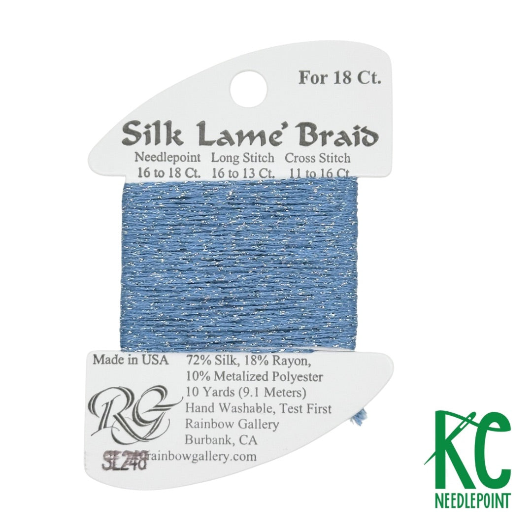 Silk Lamé Braid SL248 Blue Promise - KC Needlepoint
