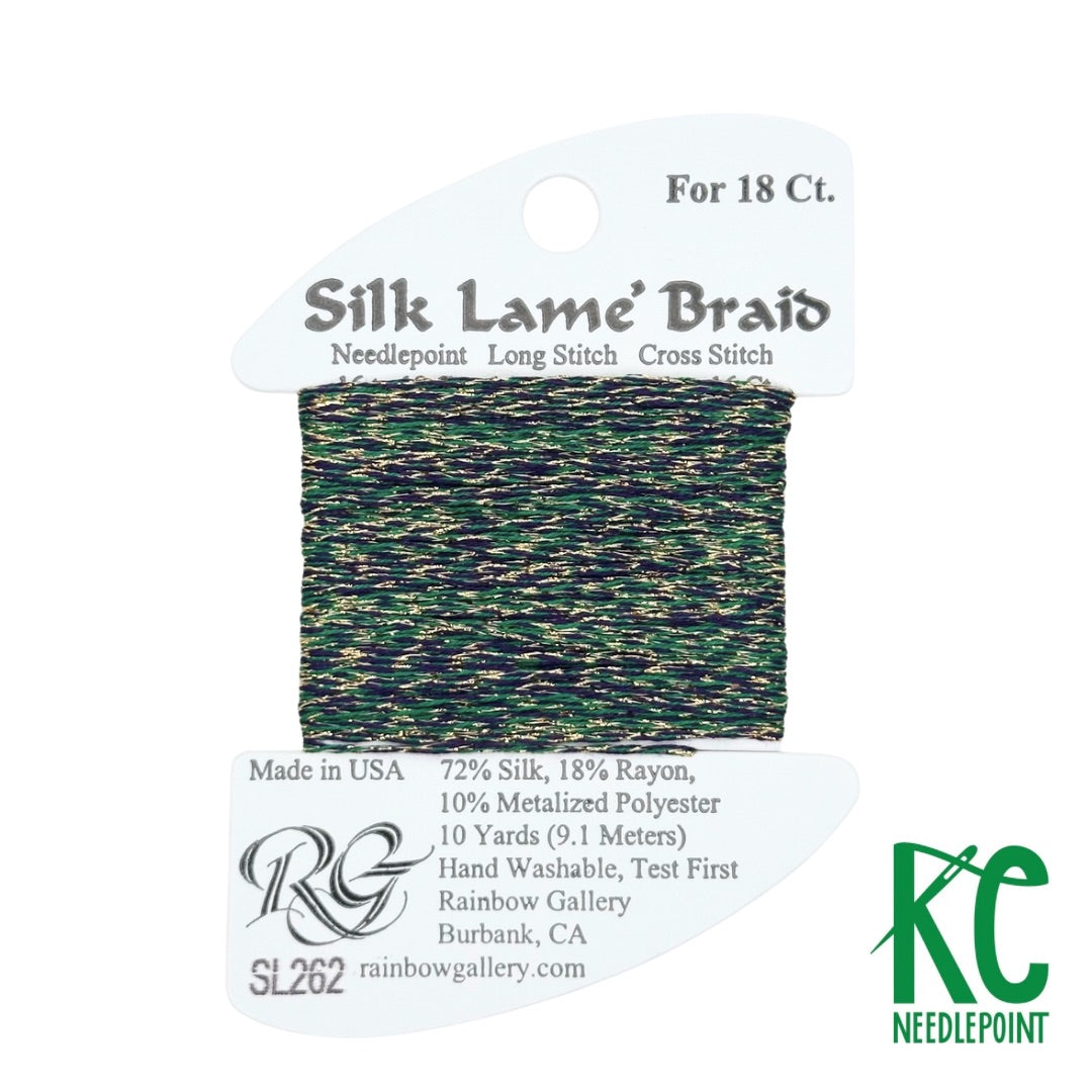 Silk Lamé Braid SL262 Mardi Gras - KC Needlepoint