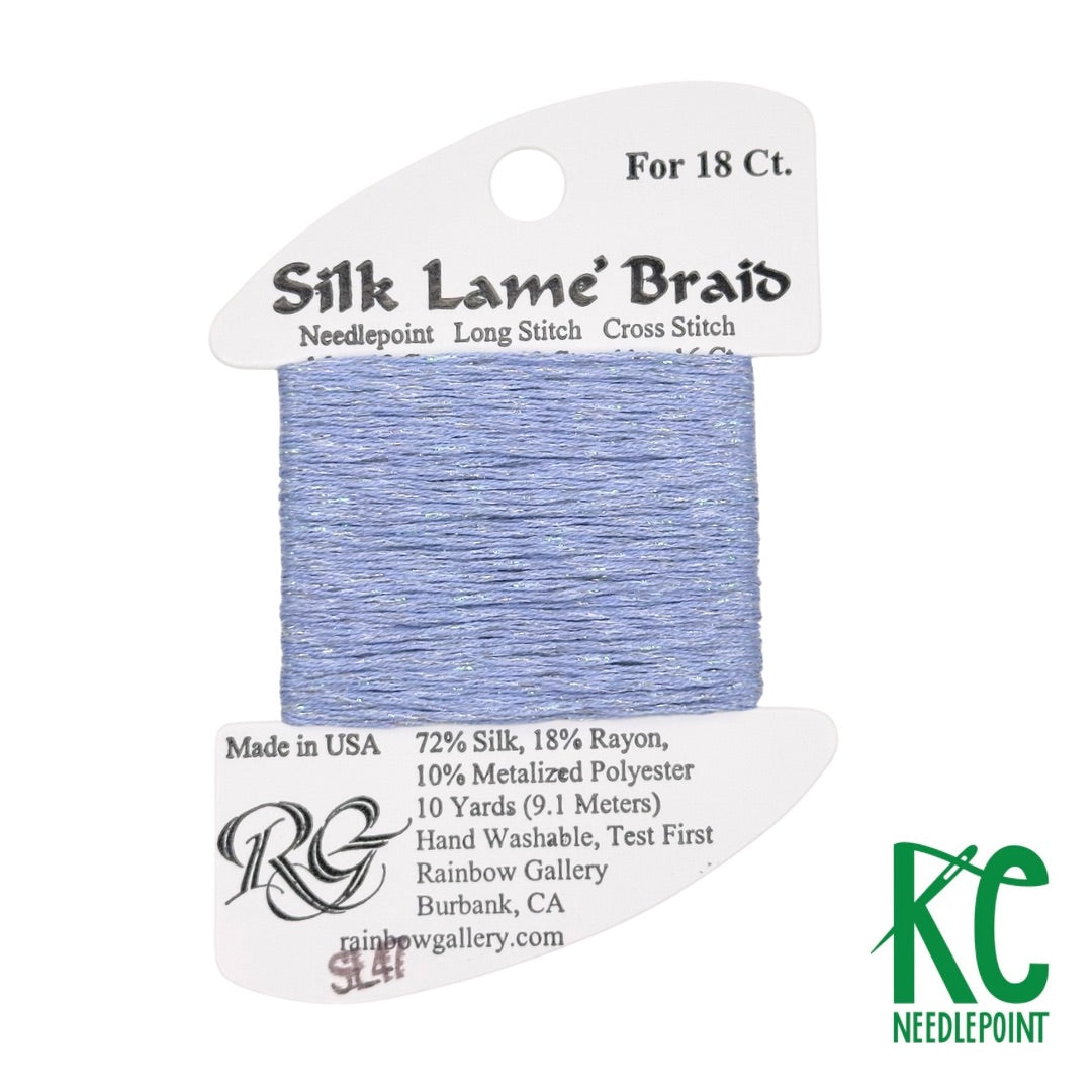 Silk Lamé Braid SL47 Lavender Blue - KC Needlepoint