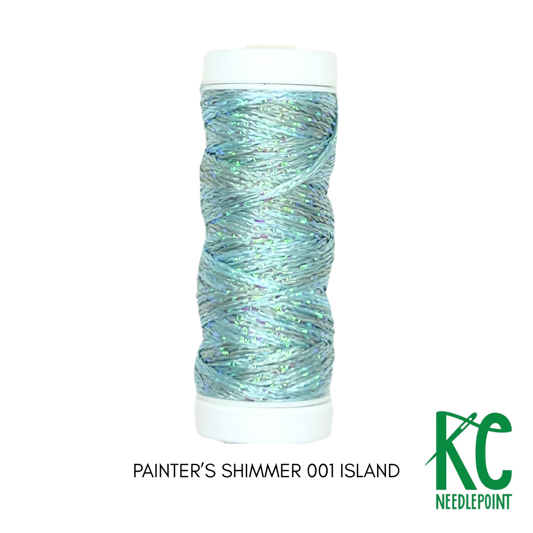 Painter's Shimmer 001 Island - KC Needlepoint