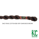 DMC 3 Pearl Cotton 838 Very Dark Beige Brown - KC Needlepoint