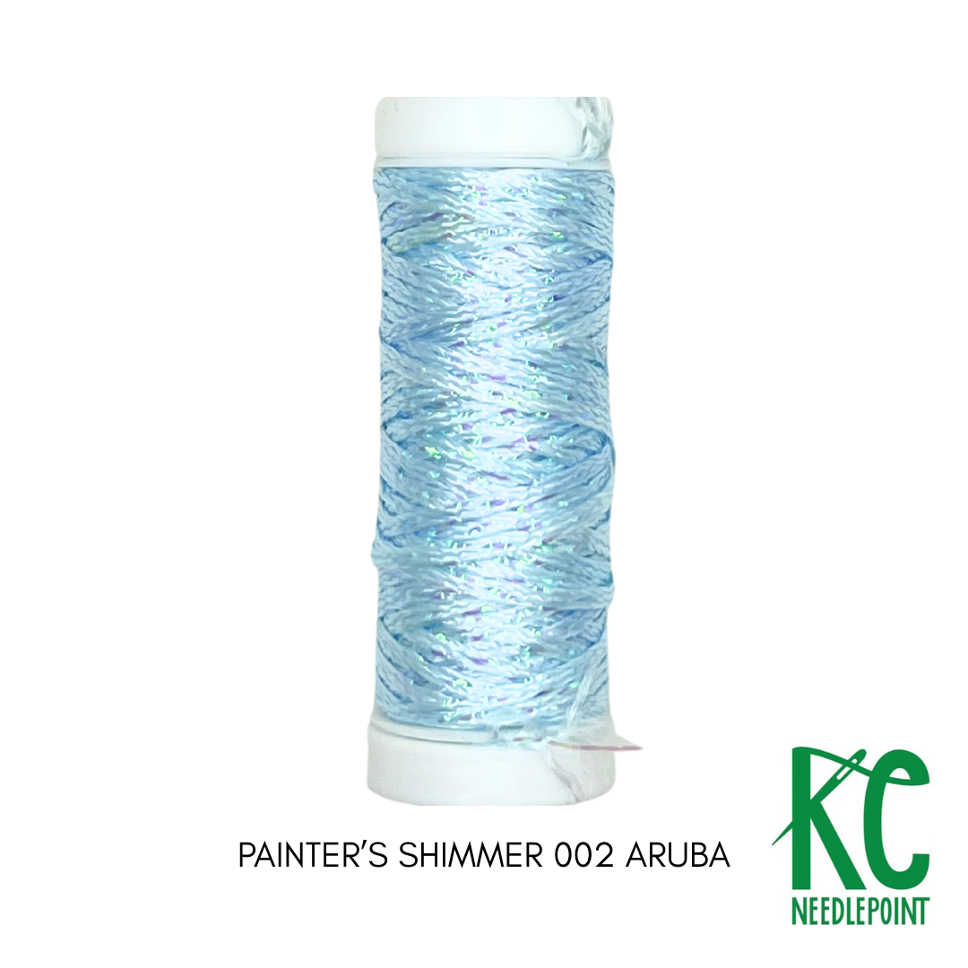 Painter's Shimmer 002 Aruba - KC Needlepoint