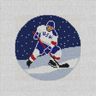 Winter Hockey Canvas - KC Needlepoint