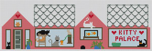 Cat 3D House Canvas - KC Needlepoint