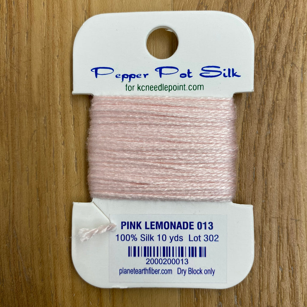 Pepper Pot Silk Card 013 Pink Lemonade - KC Needlepoint