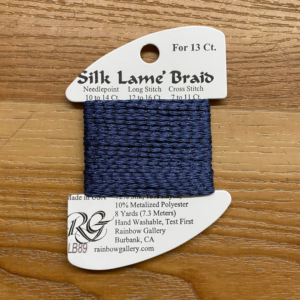 Silk Lamé Braid LB89 Blue Jeans - KC Needlepoint